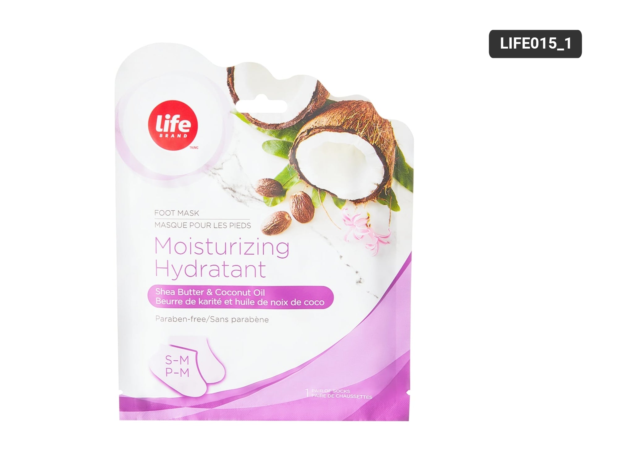 Life Brand Moisturizing Foot Masks, Shea Butter & Coconut Oil L-XL in Sri Lanka